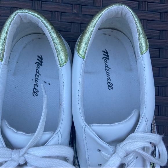 SIDEWALK LOW-TOP SNEAKERS SNAKE METALLIC LEATHER - Picture 4 of 13